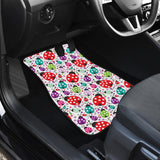 Ladybug Pattern Print Design 03 Front and Back Car Mats