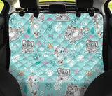 Cute Koalas Blue Background Pattern Dog Car Seat Covers