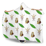 Color Hand Drawn Cocoa Pattern Hooded Blanket