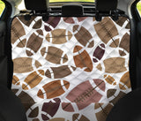 American Football Ball Pattern Dog Car Seat Covers