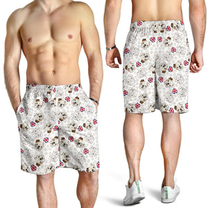 English Bulldog Pattern Print Design 01 Men Shorts