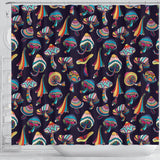 Colorful Mushroom Pattern Shower Curtain Fulfilled In US