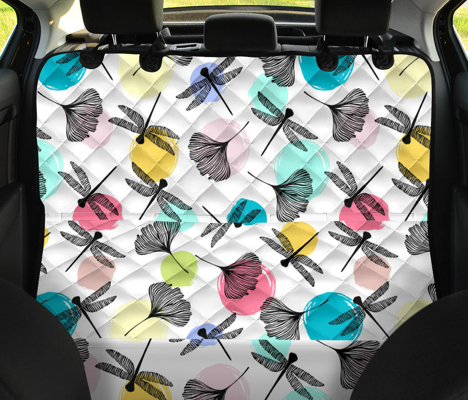 Dragonflies Ginkgo Leaves Pattern Dog Car Seat Covers