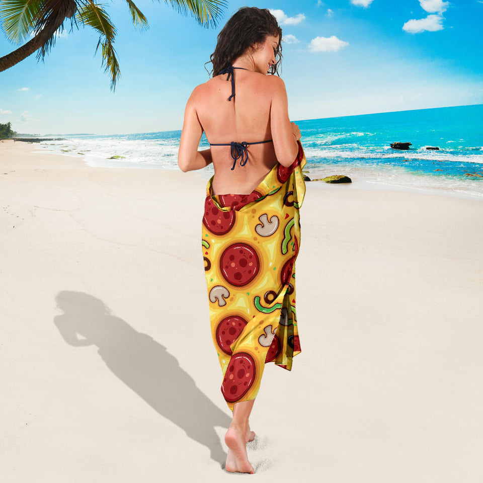 Pizza Texture Pattern Sarong