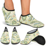 Hand Drawn Sea Turtle Fish Pattern Aqua Shoes