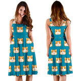 Guinea Pig Pattern Print Design 03 Sleeveless Midi Dress