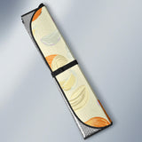 Onion Garlic White Red Pattern Car Sun Shade