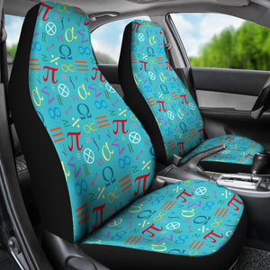 Math Pattern Print Design 02 Universal Fit Car Seat Covers