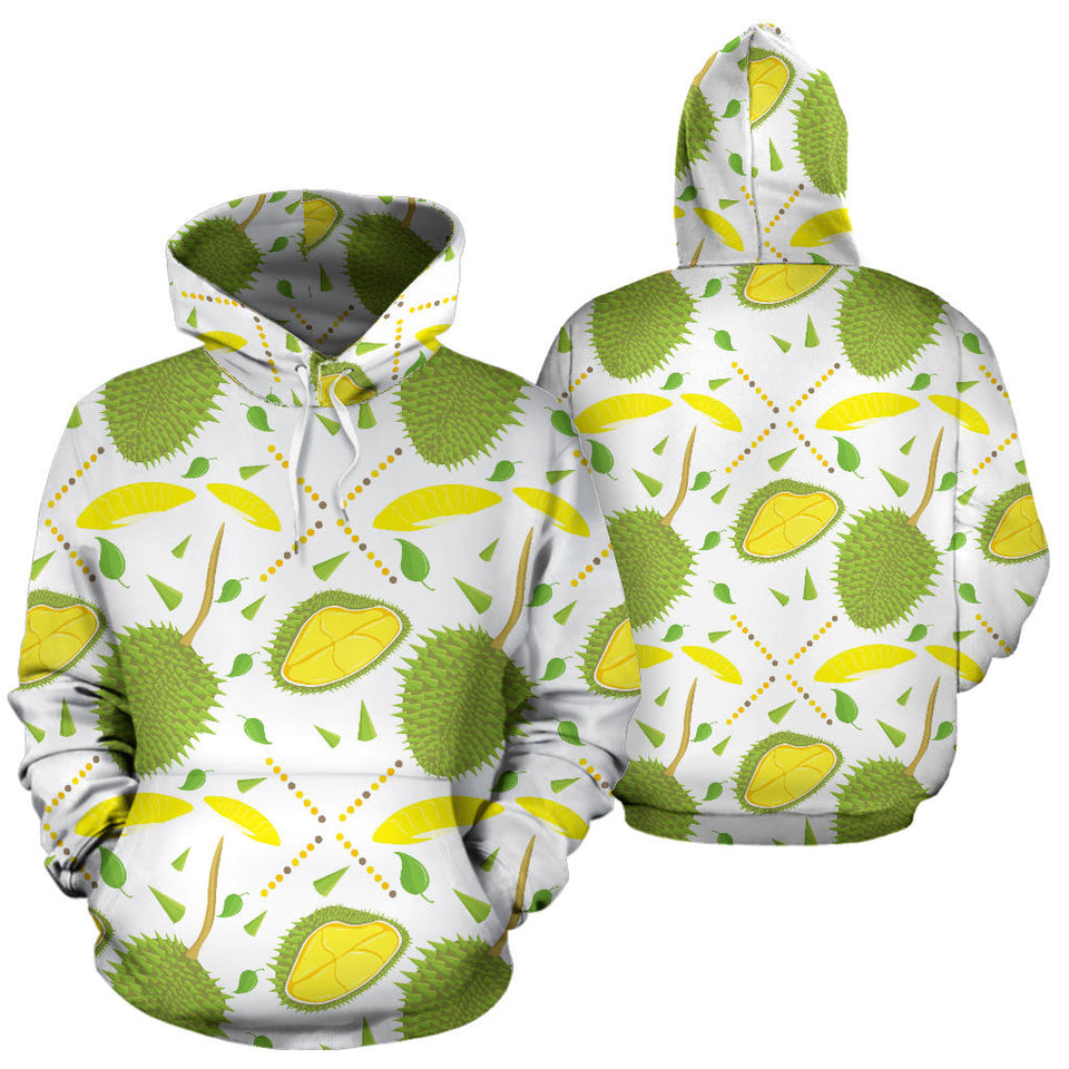 Durian Pattern Background Men Women Pullover Hoodie