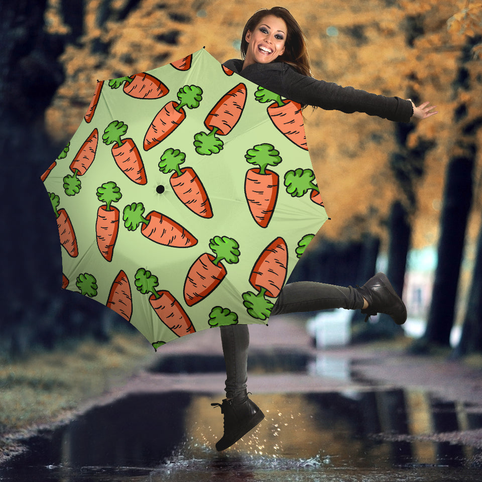 Carrot Pattern Print Design 05 Umbrella