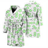 Chemistry Periodic Table Pattern Print Design 03 Men's Bathrobe