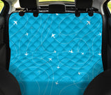 Airplane Destinations Blue Background Dog Car Seat Covers