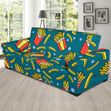 French Fries Red Paper Box Pattern Sofa Slipcover