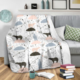 Polar Bears Star Poka Dot Pattern Premium Blanket