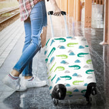 Watercolor Crocodile Pattern Luggage Covers