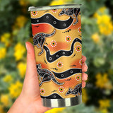 Kangaroo Australian Aboriginal Art Pattern Tumbler