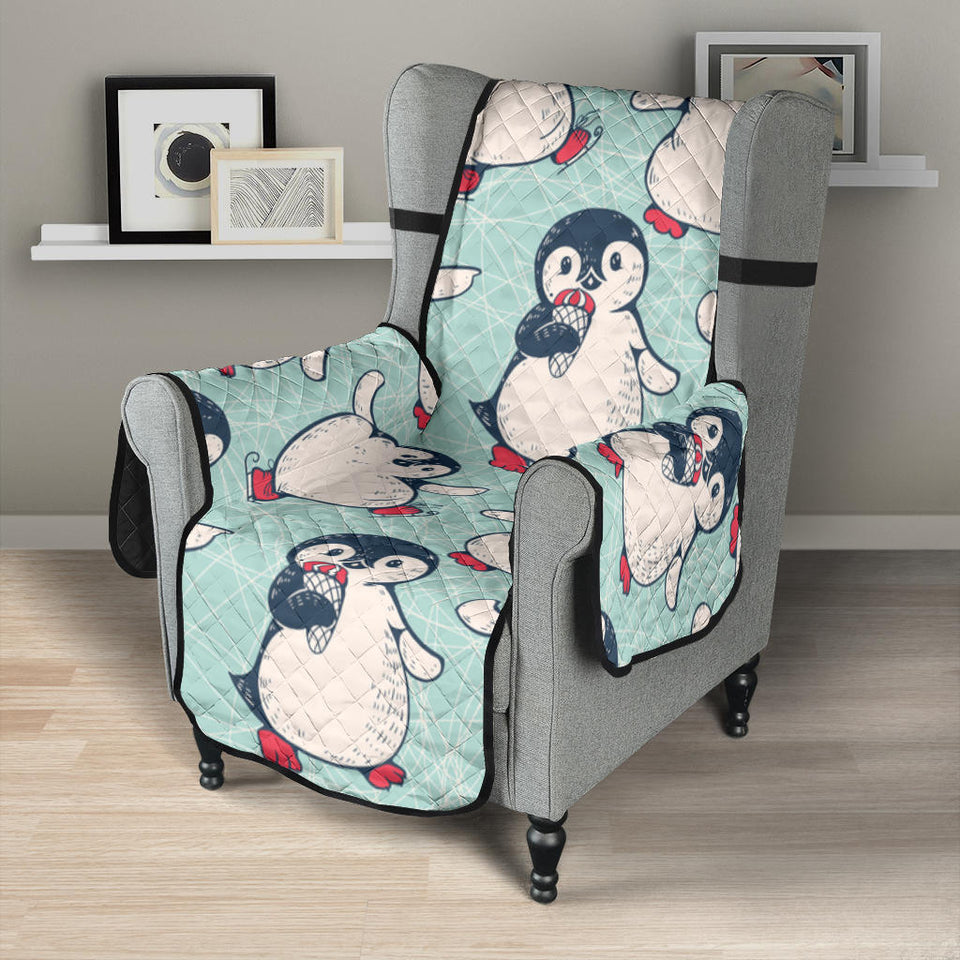 Cute Penguin pattern Chair Cover Protector