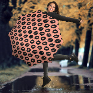 Lips Pattern Print Design 02 Umbrella