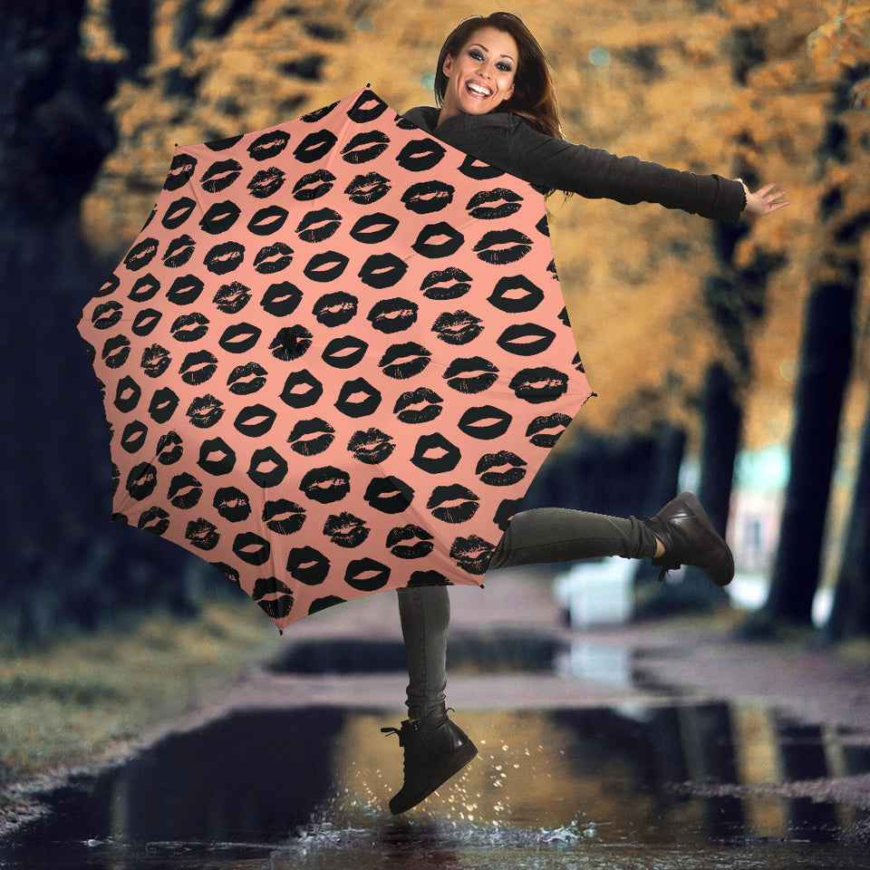 Lips Pattern Print Design 02 Umbrella