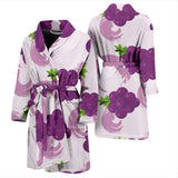Cute Grape Pattern Men'S Bathrobe