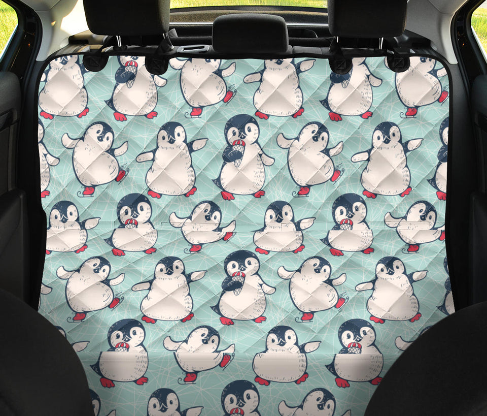 Cute Penguin Pattern Dog Car Seat Covers