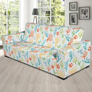 Coral Reef Pattern Print Design 02 Sofa Slipcover