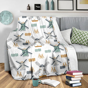 Windmill Pattern Premium Blanket
