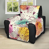 Clock butterfly pattern Recliner Cover Protector