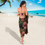Horse Head Wild Roses Pattern Sarong