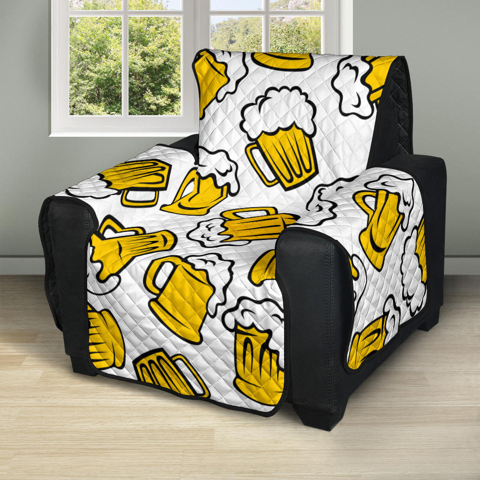 Beer design pattern Recliner Cover Protector