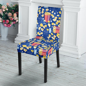 Popcorn Pattern Print Design 01 Dining Chair Slipcover