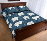 polar bear mother her child pattern Quilt Bed Set