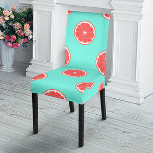 Grapefruit Green Background Dining Chair Slipcover