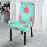 Grapefruit Green Background Dining Chair Slipcover