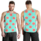 Grapefruit green background Men Tank Top
