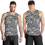 Zebra skin pattern Men Tank Top