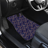 Eggplant Pattern Print Design 04 Front Car Mats