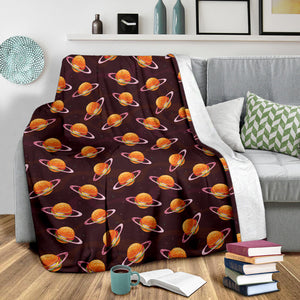 Hamburger Pattern Print Design 05 Premium Blanket