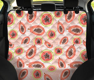 Papaya Leaves Pattern Dog Car Seat Covers