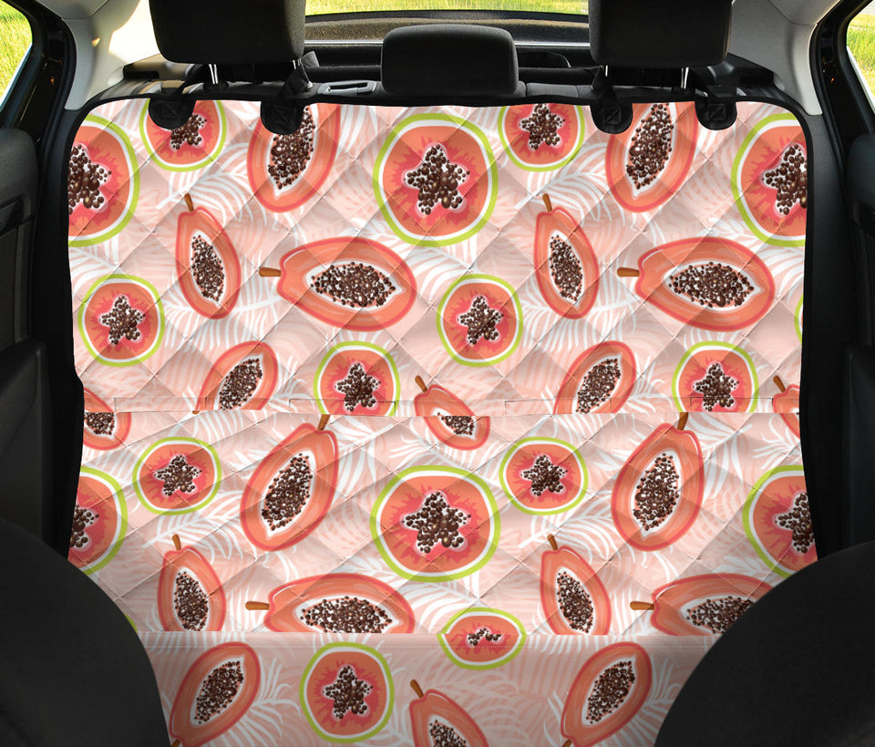 Papaya Leaves Pattern Dog Car Seat Covers