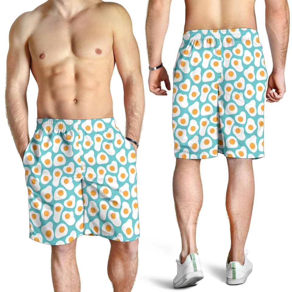 Fried Eggs Pattern Print Design 04 Men Shorts