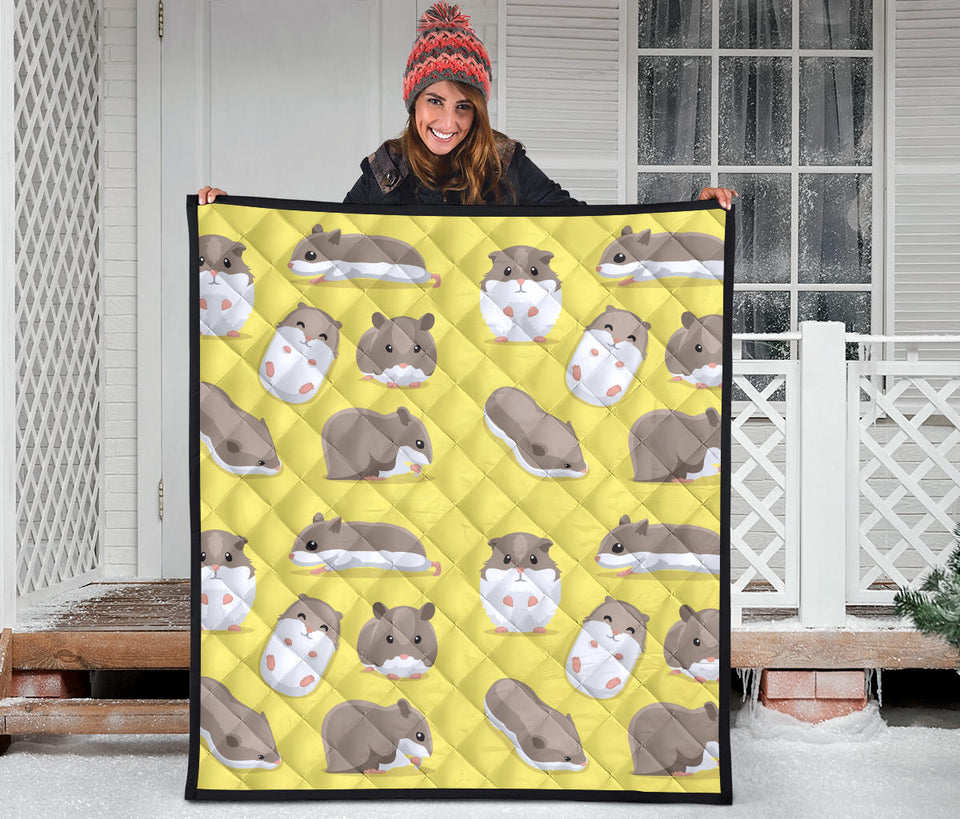 Cute Hamster Pattern Premium Quilt