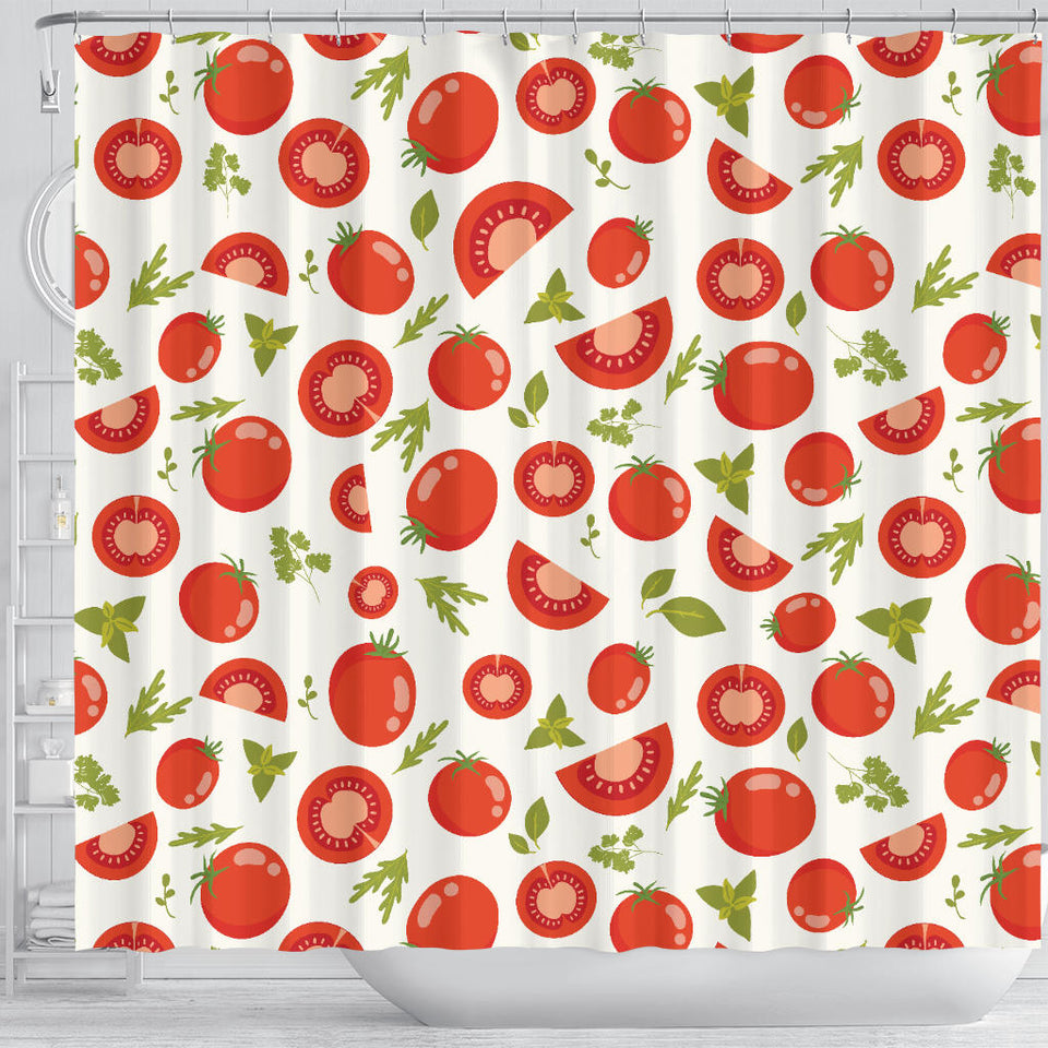 Tomato Pattern Shower Curtain Fulfilled In US