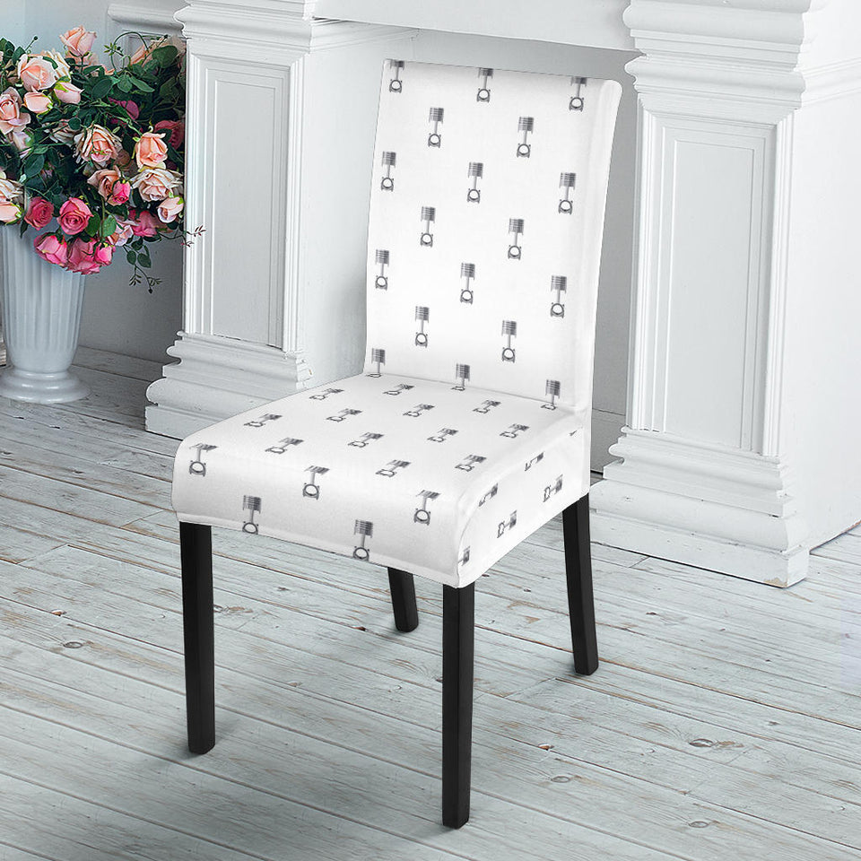 Engine Piston Background Pattern Print Design 01 Dining Chair Slipcover