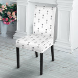 Engine Piston Background Pattern Print Design 01 Dining Chair Slipcover