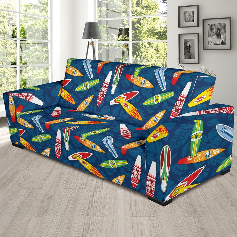 Surfboard Pattern Print Design 01  Sofa Slipcover