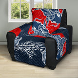 Koi Fish Carp Fishs hand drawn japanese art Recliner Cover Protector