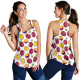 Passion fruit design pattern Women Racerback Tank Top