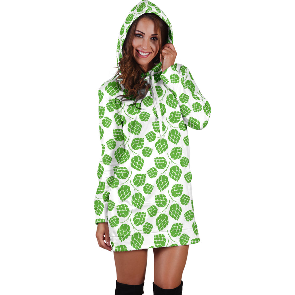 Hop Pattern Background Women'S Hoodie Dress