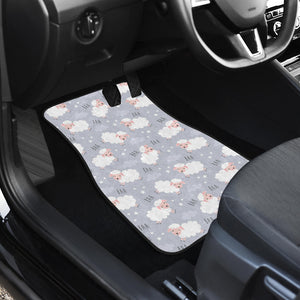 Sweet Dreams Sheep Pattern Front Car Mats